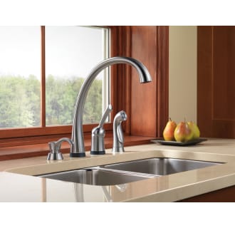 Delta-4380T-dst-Installed Faucet in Arctic Stainless
