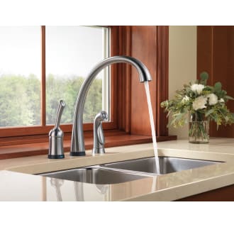 Delta-4380T-dst-Running Faucet in Arctic Stainless