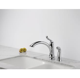 Delta-4453-DST-Installed Faucet in Chrome