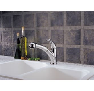 Delta-467-DST-Installed Faucet in Chrome