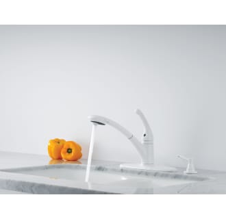 Delta-470-DST-Running Faucet with Matte White