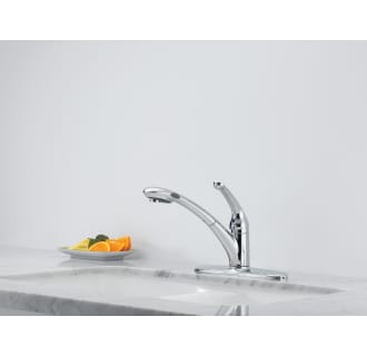 Delta-470-WE-DST-Installed Faucet in Chrome