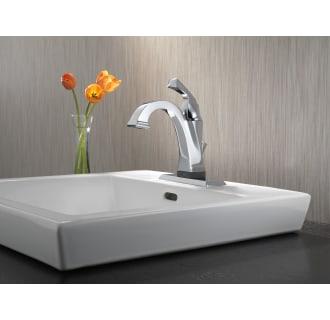 Delta-551T-DST-Installed Faucet in Chrome