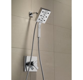 Delta-58470-Installed Shower Trim in Chrome