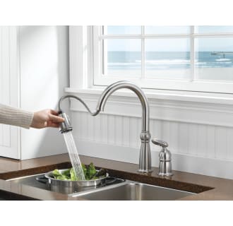 Delta-955-DST-Faucet in Use in Brilliance Stainless