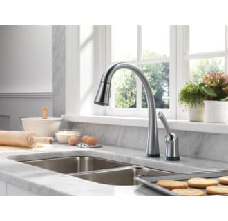 Delta-980T-DST-Installed Faucet in Arctic Stainless