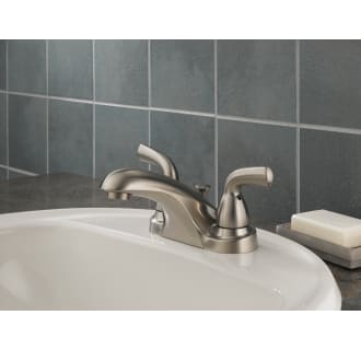 Delta-B2510LF-Installed Faucet in Brilliance Stainless