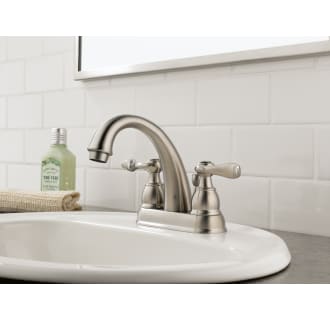 Delta-B2596LF-Installed Faucet in Brilliance Stainless