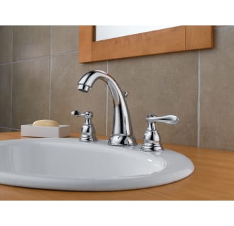 Delta-B3596LF-Installed Faucet in Chrome