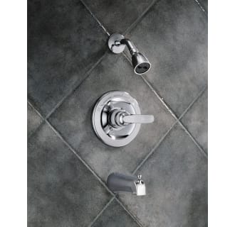 Delta-BT13410-Installed Tub and Shower Trim in Chrome