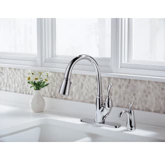 Delta-rp47280-Installed Faucet in Chrome with Escutcheon Plate