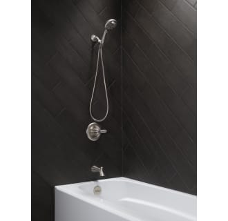 Delta-RP51303-Installed Tub and Shower Trim in Brilliance Stainless