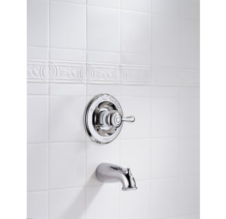 Delta-T14178LHP-Installed Valve Trim with Tub Spout in Chrome