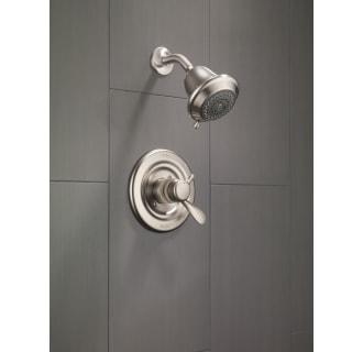 Delta-T17230-Installed Shower Trim in Brilliance Stainless