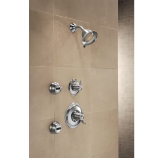 Delta-T17T255-Installed Shower System in Brilliance Stainless