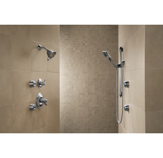 Delta-T17T255-Installed Shower System in Brilliance Stainless