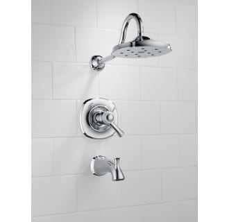 Delta-T17T492-Installed Tub and Shower Trim in Chrome