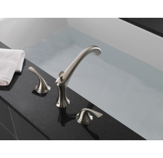 Delta-T2792-Installed Tub Filler in Brilliance Stainless