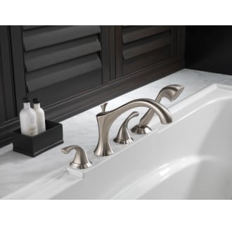 Delta-T4792-Installed Tub Filler in Brilliance Stainless