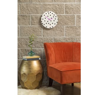 Deny Designs-Vintage Dots Black Wall Clock-Additional View