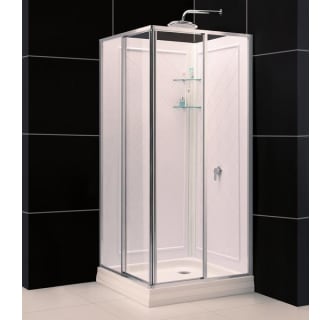 With Shower Enclosure and Square Base