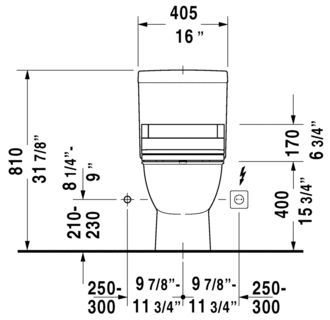 Duravit-212601TP-Technical Drawing