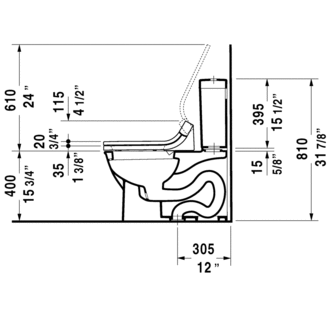 Duravit-212601TP-Technical Drawing
