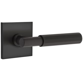 Emtek-C510FA-T-Bar Stem with Square Rose in Flat Black