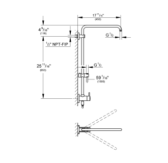 Grohe-26 485-Line Drawing