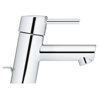 Grohe-34 702-Side view of low profile bathroom faucet