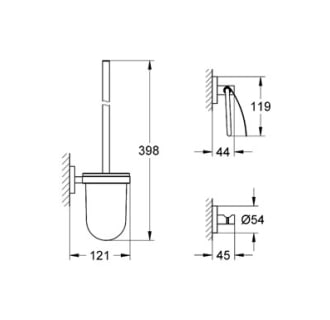 Grohe-40 407-Dimensional Drawing