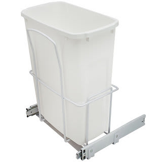 Hafele 503.12.777 35 Quart Single Pull Out Waste Bin with | Build.com