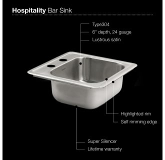 Houzer-1515-6BS-Sink Specifications