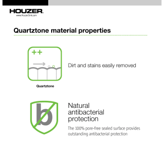 Houzer-G-100-Quartztone Material Properties