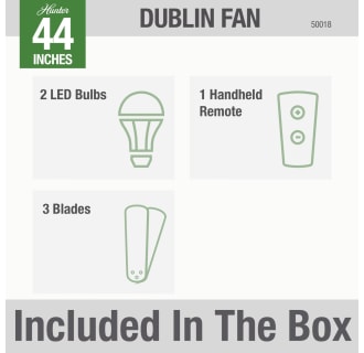 Hunter Dublin 44 Included in Box