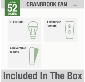 Hunter 50263 Cranbrook Included in Box