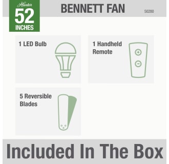 Hunter 50280 Bennett Included in Box