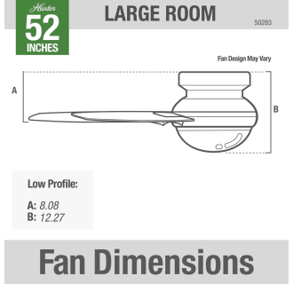 Hunter 50283 Dempsey Dimension Graphic