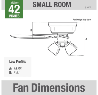 Hunter Newsome 42 Low Profile 3 Light Dimensions