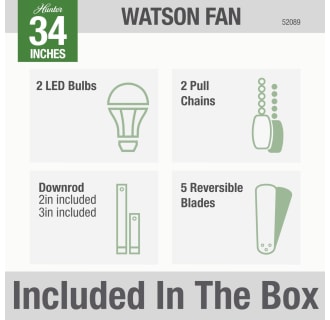 Hunter 52089 Watson Included in Box