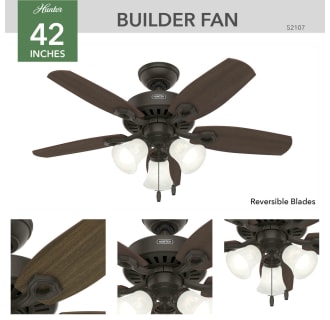 Hunter 52107 Builder Ceiling Fan Details