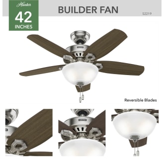 Hunter 52219 Builder Ceiling Fan Details