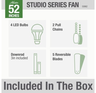 Hunter 53062 Studio Series Included in Box