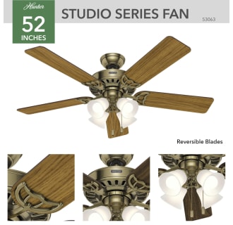 Hunter 53063 Studio Series Ceiling Fan Details