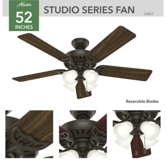 Hunter 53067 Studio Series Ceiling Fan Details