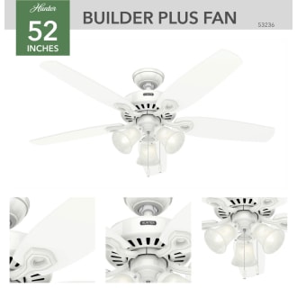 Hunter 53236 Builder Ceiling Fan Details