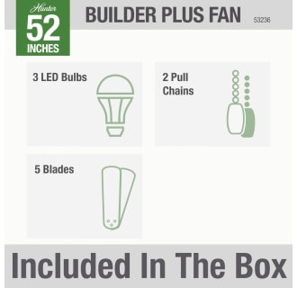 Hunter 53236 Builder Included in Box