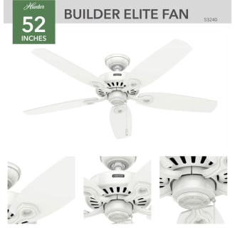 Hunter 53240 Builder Ceiling Fan Details