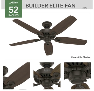 Hunter 53242 Builder Ceiling Fan Details