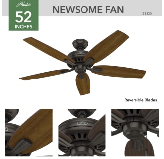 Hunter 53320 Newsome Ceiling Fan Details